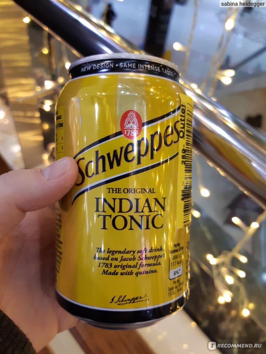 Напиток газированный Schweppes Indian Tonic - «очень горький напиток с  хинином🥤» | отзывы