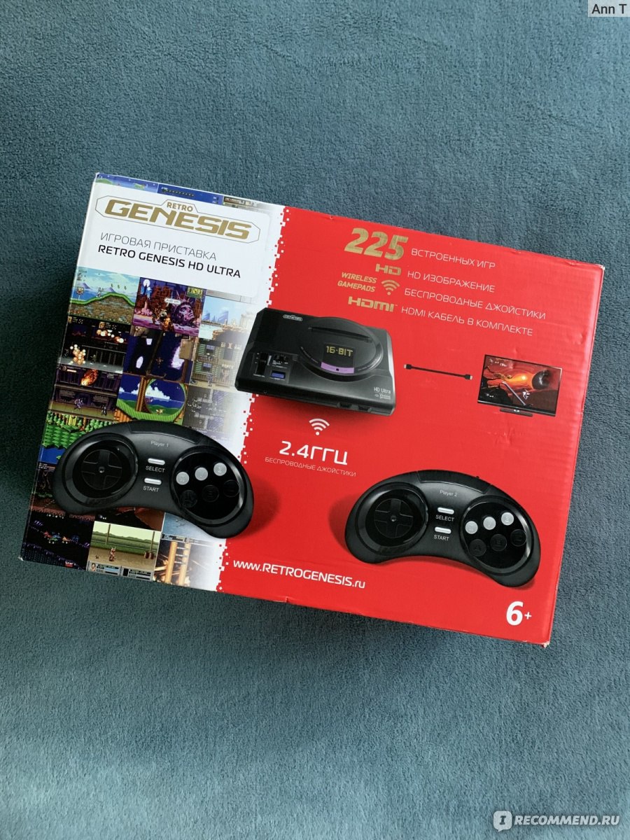 Игровая приставка Genesis retro HD ULTRA, 225 игр - «Приставка для  ностальгирующих взрослых и детей» | отзывы