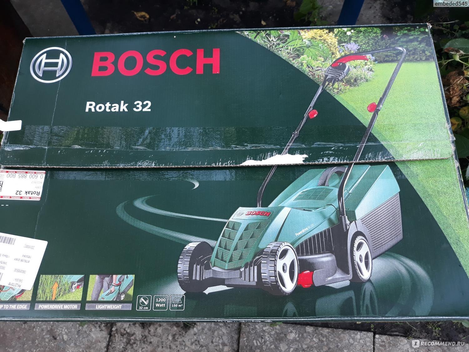 Газонокосилка BOSCH Rotak 32 - «Надёжная удобная газонокосилка для  красивого газона» | отзывы