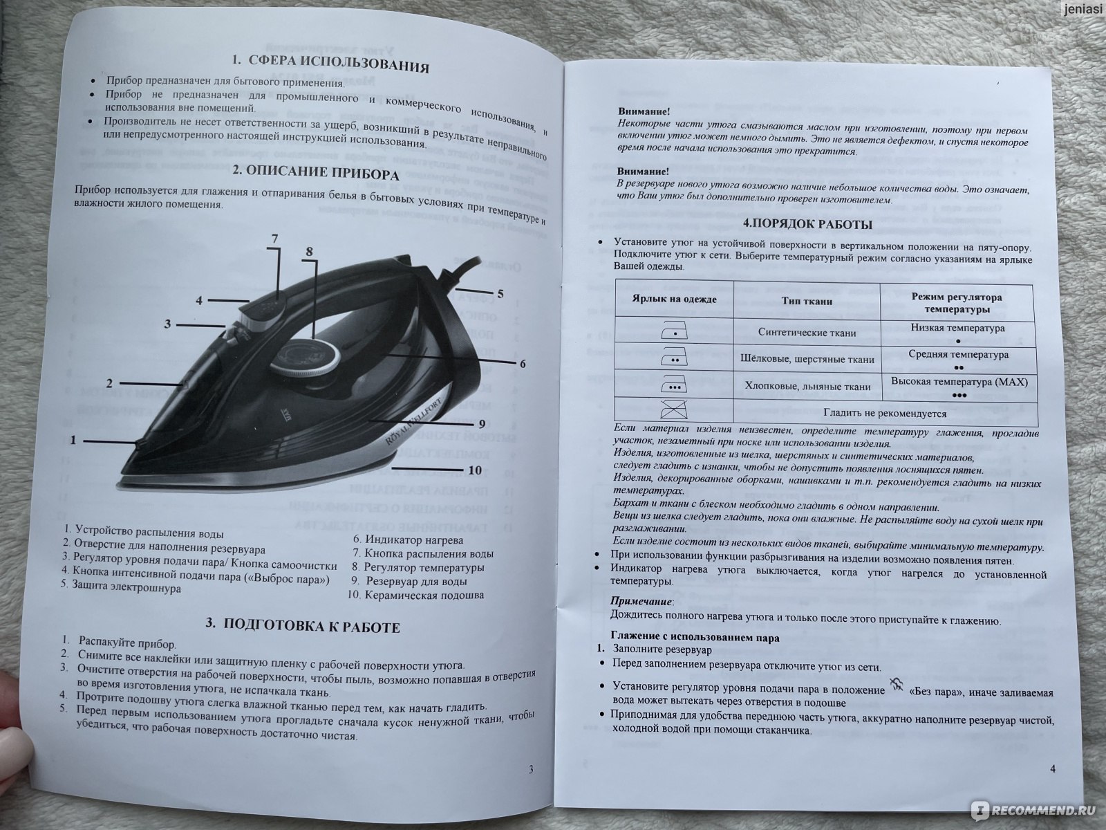 Утюг ROYAL WELLFORT RSI 0124