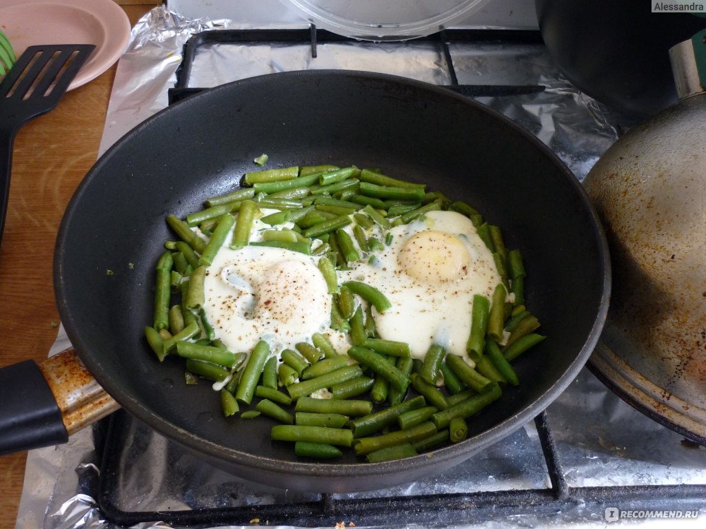 Фасоль Каждый день Зеленая стручковая резаная - «Нежная, сочная, вкусная и  полезная! (+фото в упаковке и на сковороде) ˁ˚ᴥ˚ˀ» | отзывы