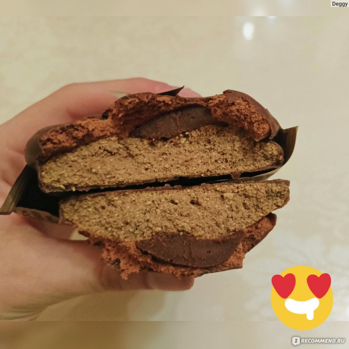 Печенье глазированное с начинкой и суфле Chikalab Шоколадный десерт cookie  Dessert souffle - «Протеиновый низкоуглеводный шоколадный пирог на максимум  💣 | Снизила оценку за несоответствие 