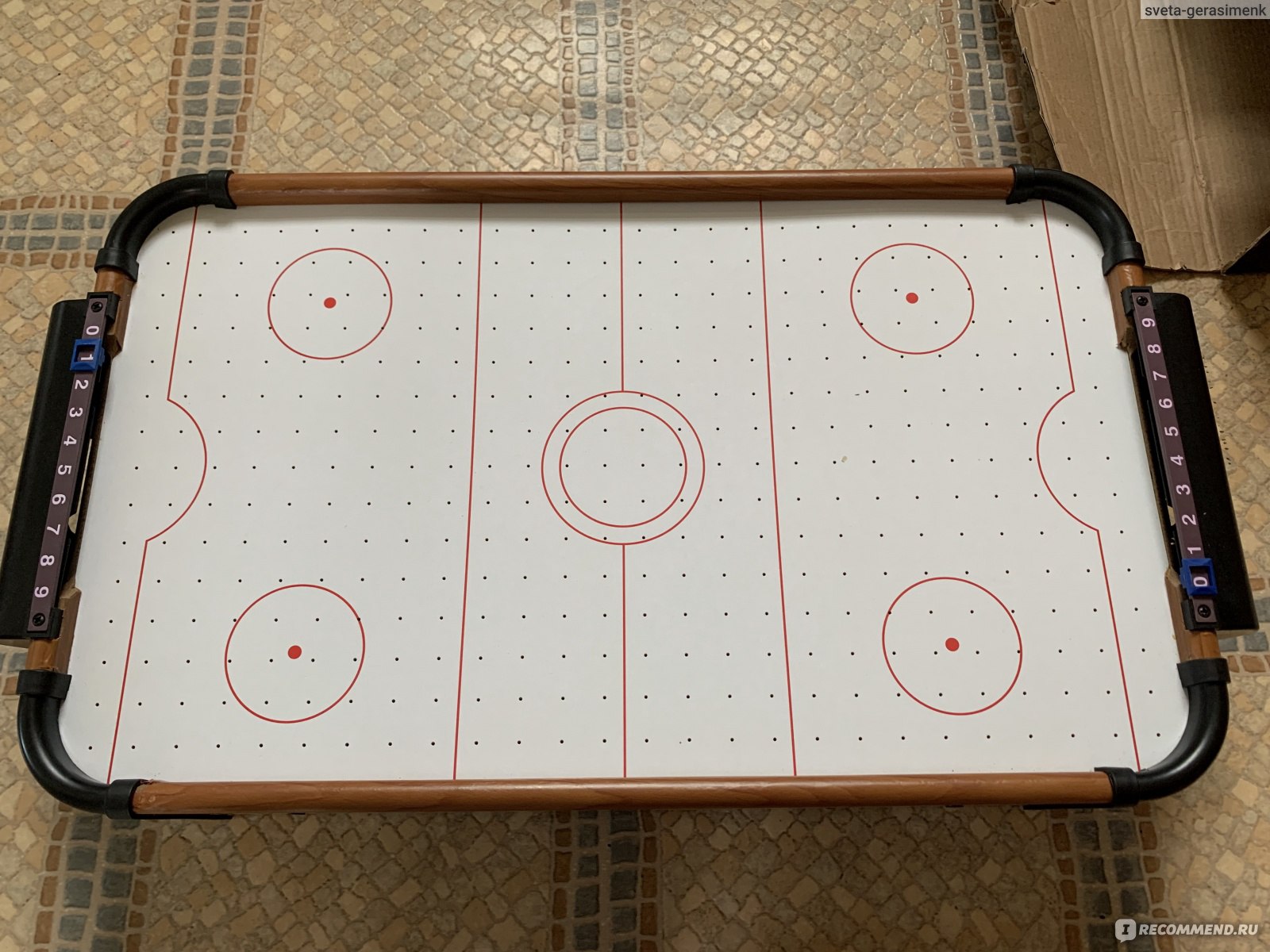 TableTop Аэрохоккей Air Hockey 809TY783 - «Внимание! Не пытайтесь скрыть  ваш аэрохоккей от гостей и детей) » | отзывы