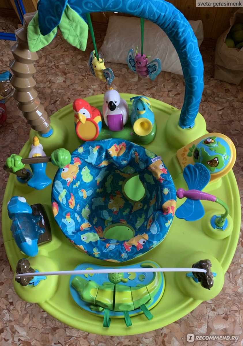 Evenflo animal best sale planet exersaucer