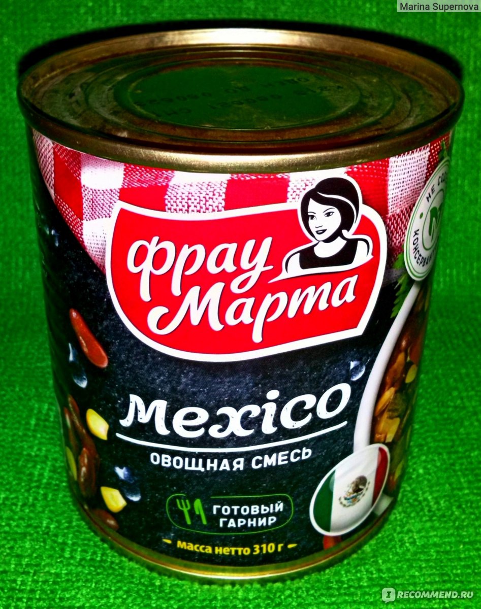 Консервы овощные Фрау Марта Mexico - «Просто вкусная овощная смесь в томатном  соусе...» | отзывы