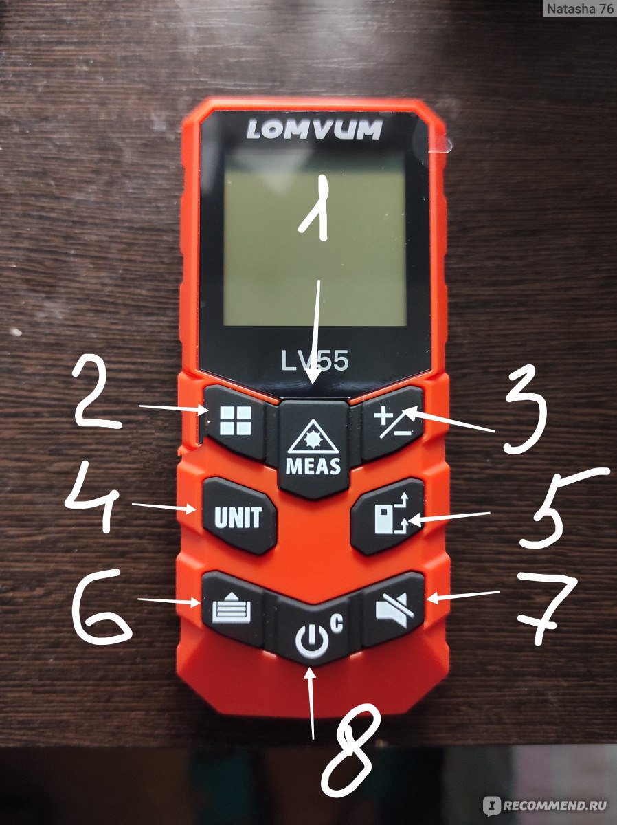 Лазерный дальномер LOMVUM LV 55 фото