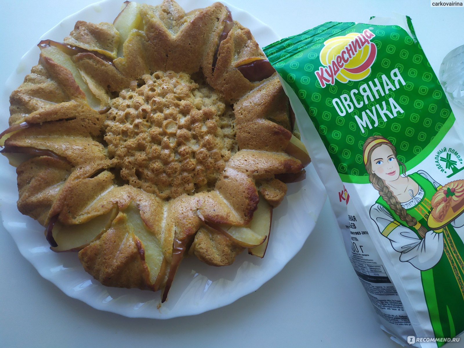 Мука Кудесница Овсяная мука - «Выпечка с ней воздушная и вкусная » | отзывы