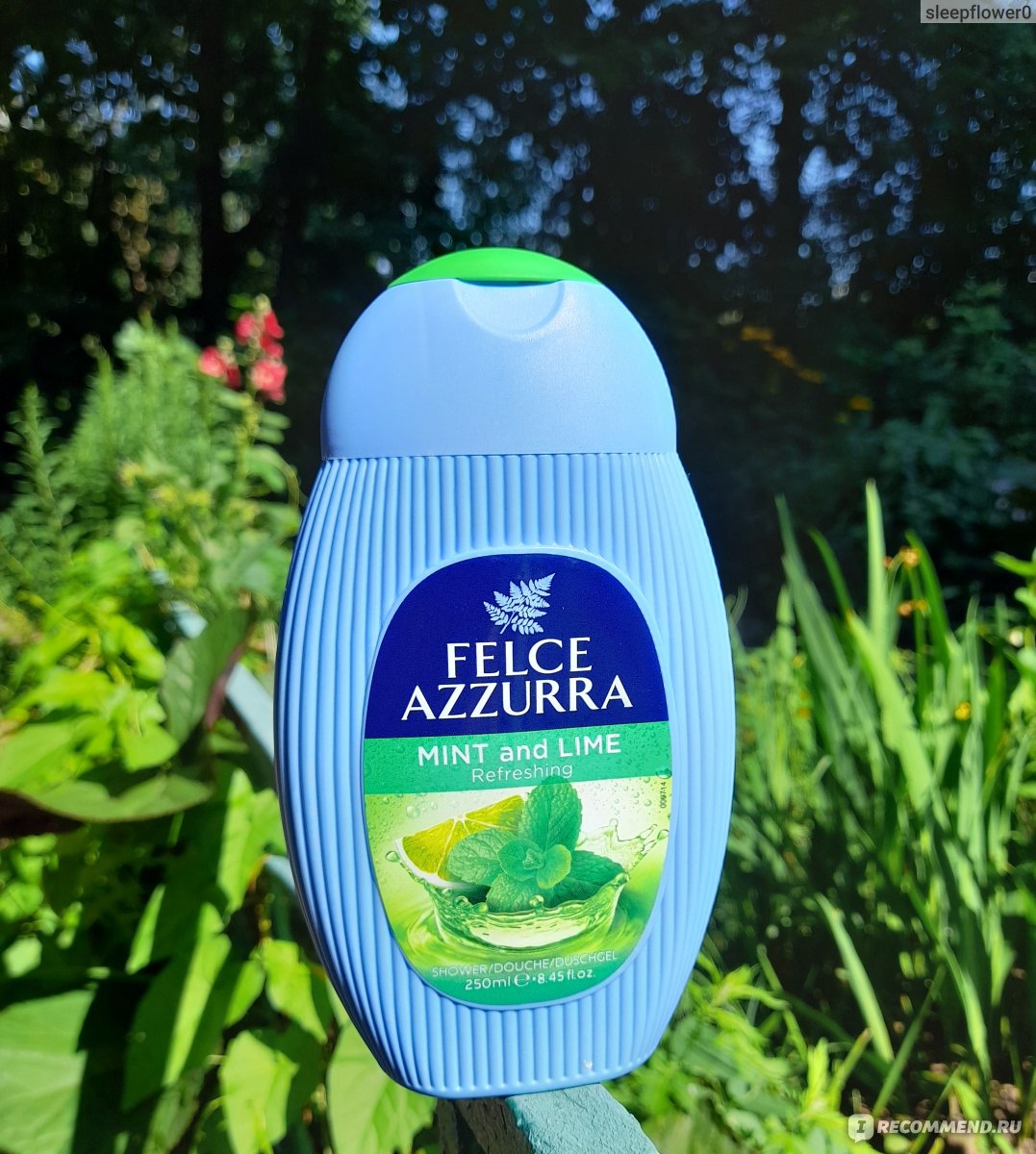 Felce Azzurra Shower Gel Mint and Lime 250ml 8.45 fl oz