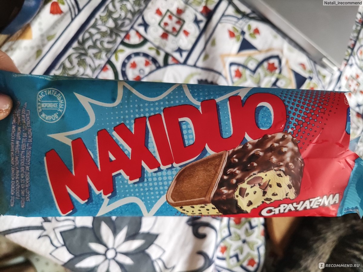 Мороженое Maxiduo Страчателла - «Очень жаль» | отзывы