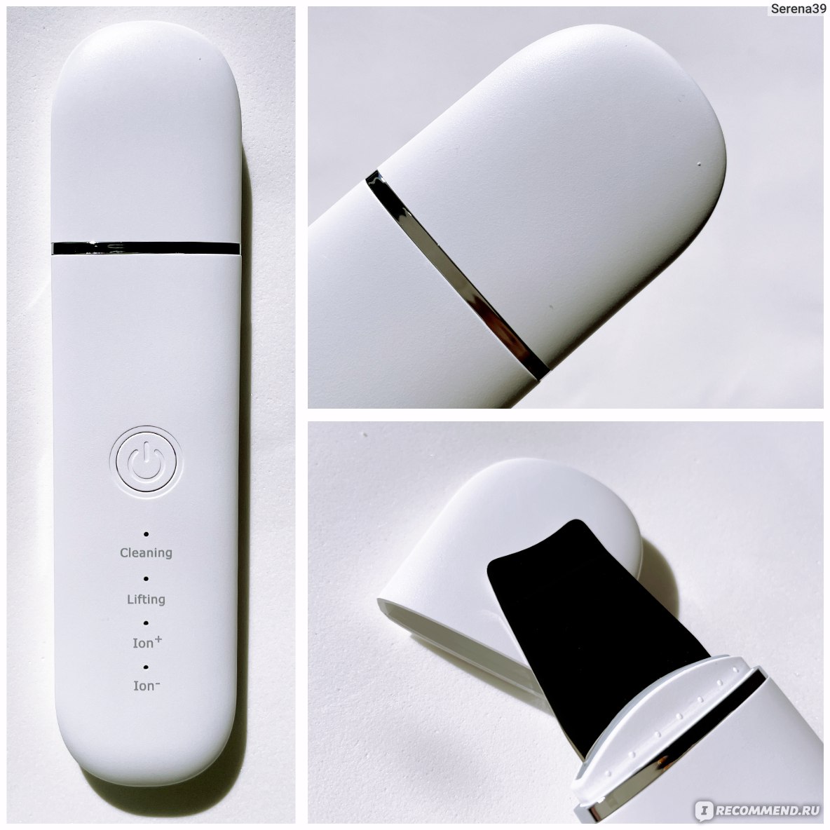 Аппарат для ультразвуковой чистки лица Aliexpress Xiaomi Ultrasonic Scraper for Skin, Vibrating Blade for Removing black dots, Cavitation peeling, Lifting фото