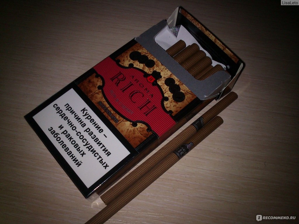 Коричневые сигареты с приятным