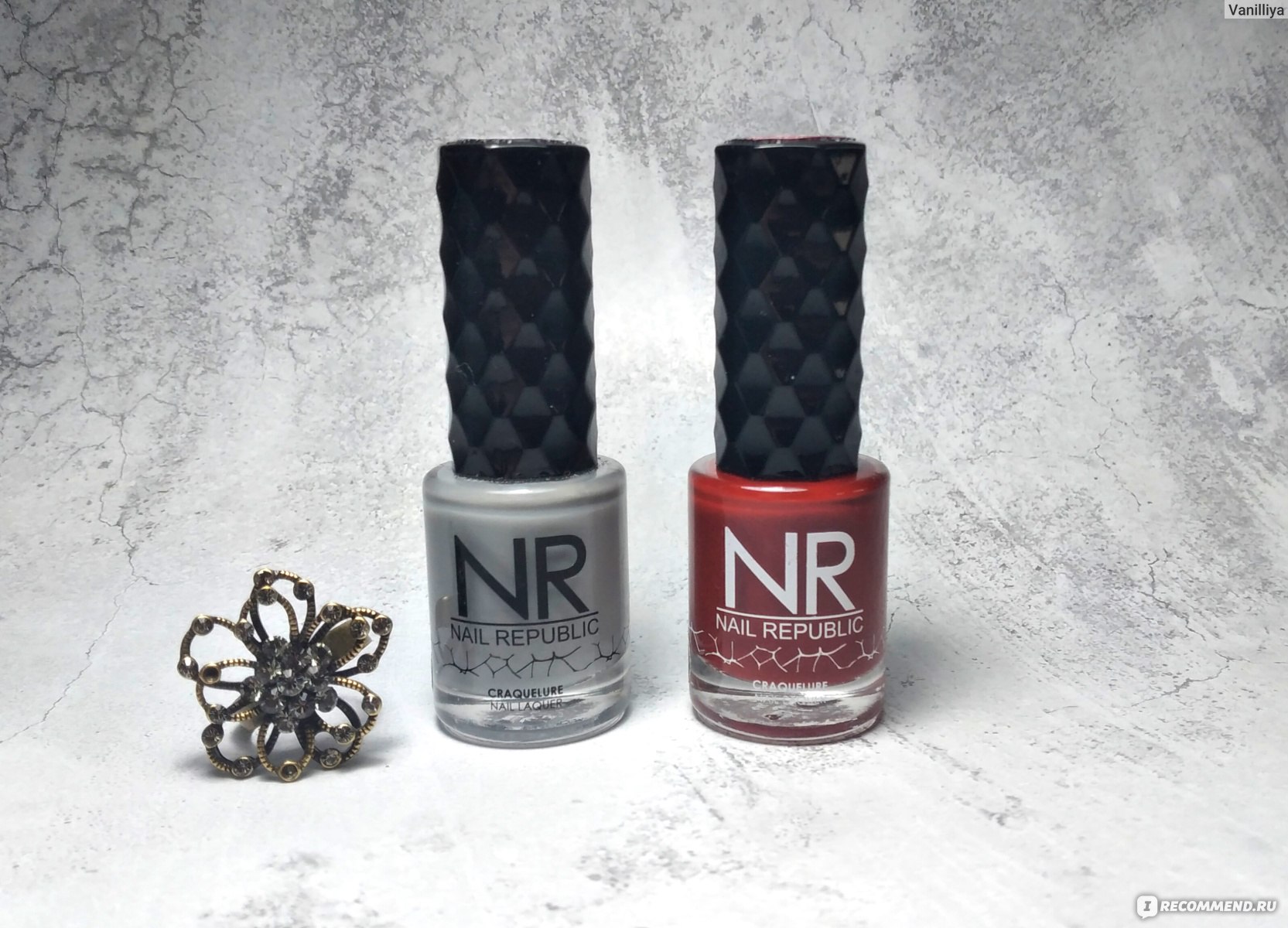 Лак для ногтей Nail Republic Craquelure - «Кракелюр снова с  тренде🦎Оригинальное покрытие от 