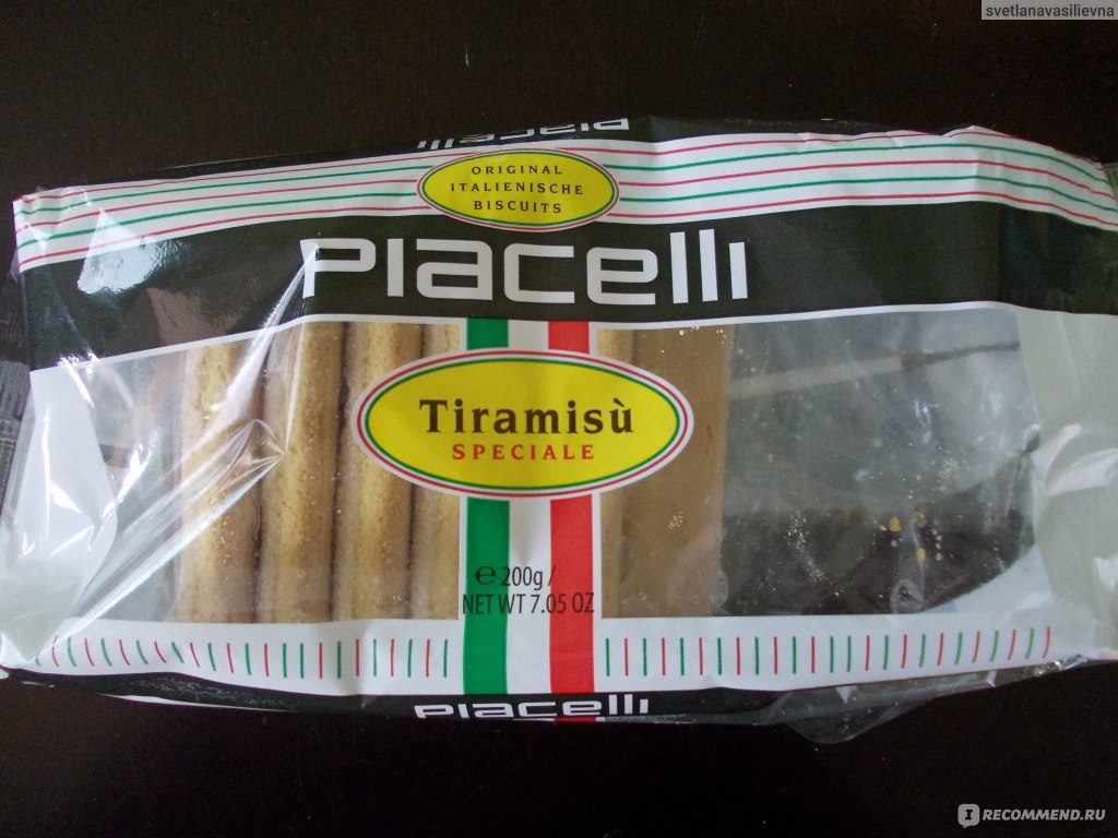 Печенье сдобное Piacelli Tiramisu - «Качественное печенье для итальянского  десерта + рецепт» | отзывы