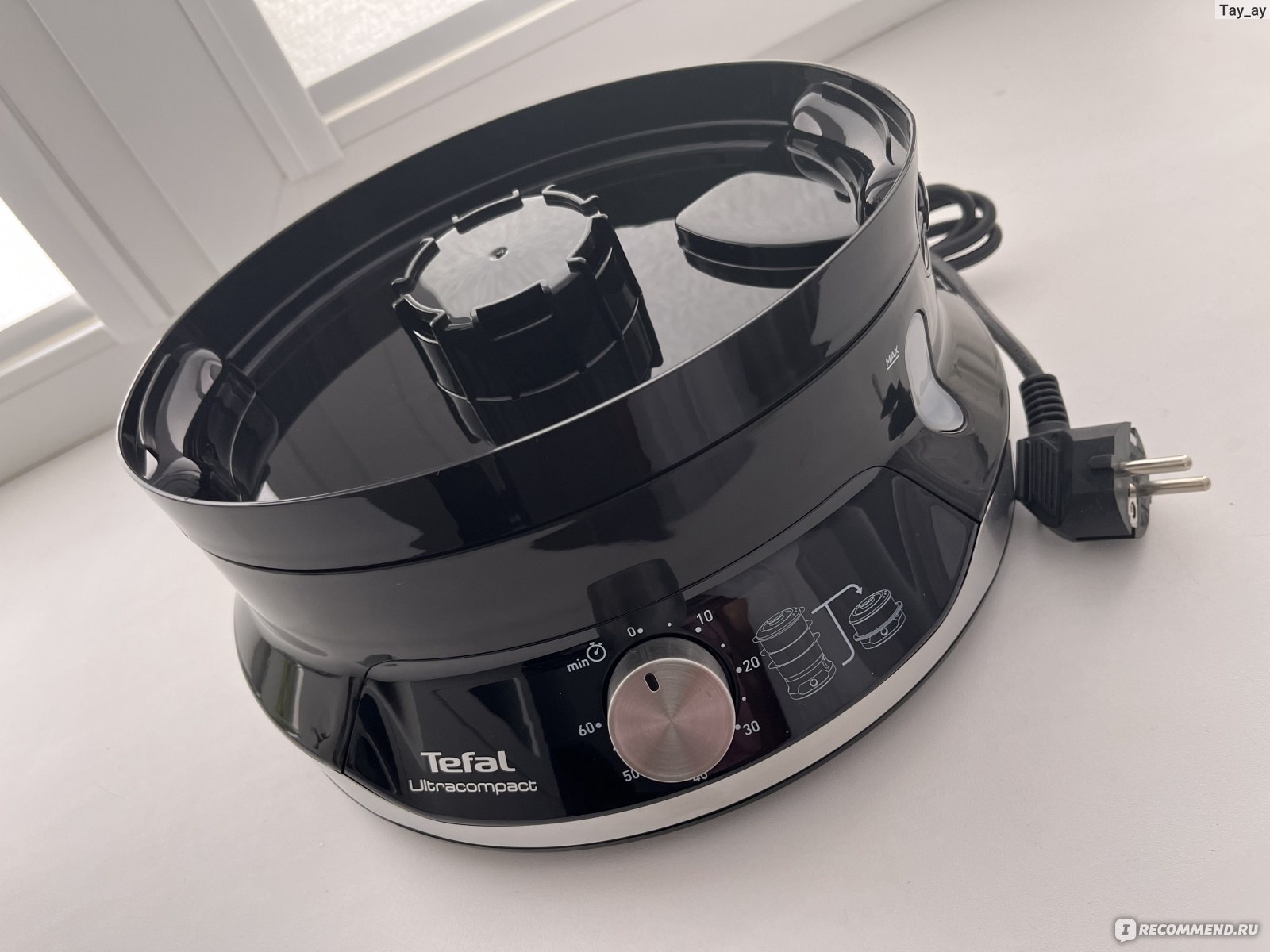 Пароварка Tefal VC204810 - «Ультра-компактная пароварка от Tefal VC204810  не занимает много место и освобождает полностью от плиты. Самый доступный  способ питаться правильно.» | отзывы