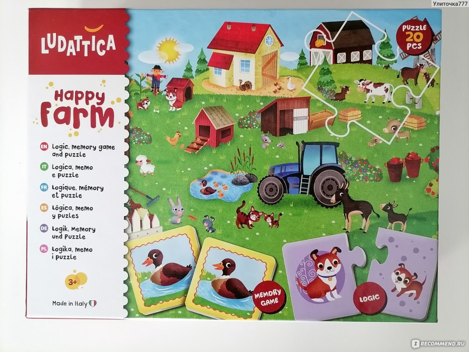 Ludattica Развивающая игра Happy Farm (ферма) 3 в 1 (66780) - «Игра с года  до трех » | отзывы