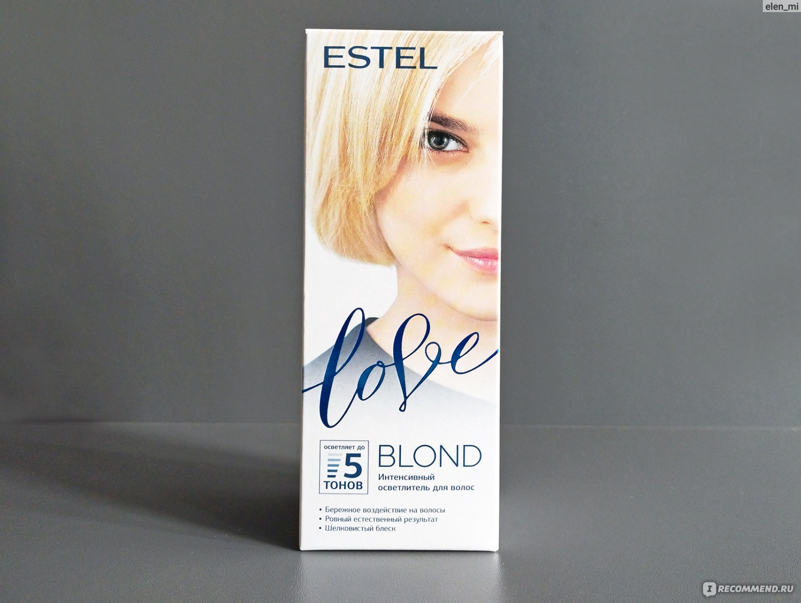 Осветлитель для волос Estel Love Blond - «Осветлитель Estel Love Blond  использовала для домашнего мелирования. Фото до и после прилагаются» |  отзывы