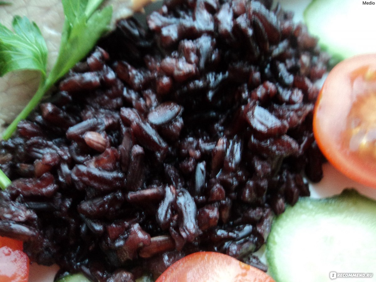 Черный рис плов из черного риса