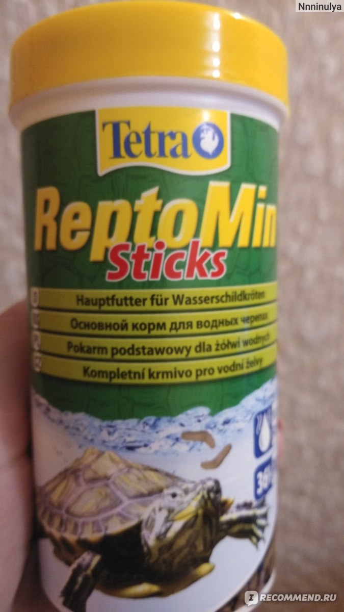 Корма для водяных черепах Tetra ReptoMin Sticks для всех видов водных  черепах - «корм для водных черепах в виде червячков» | отзывы