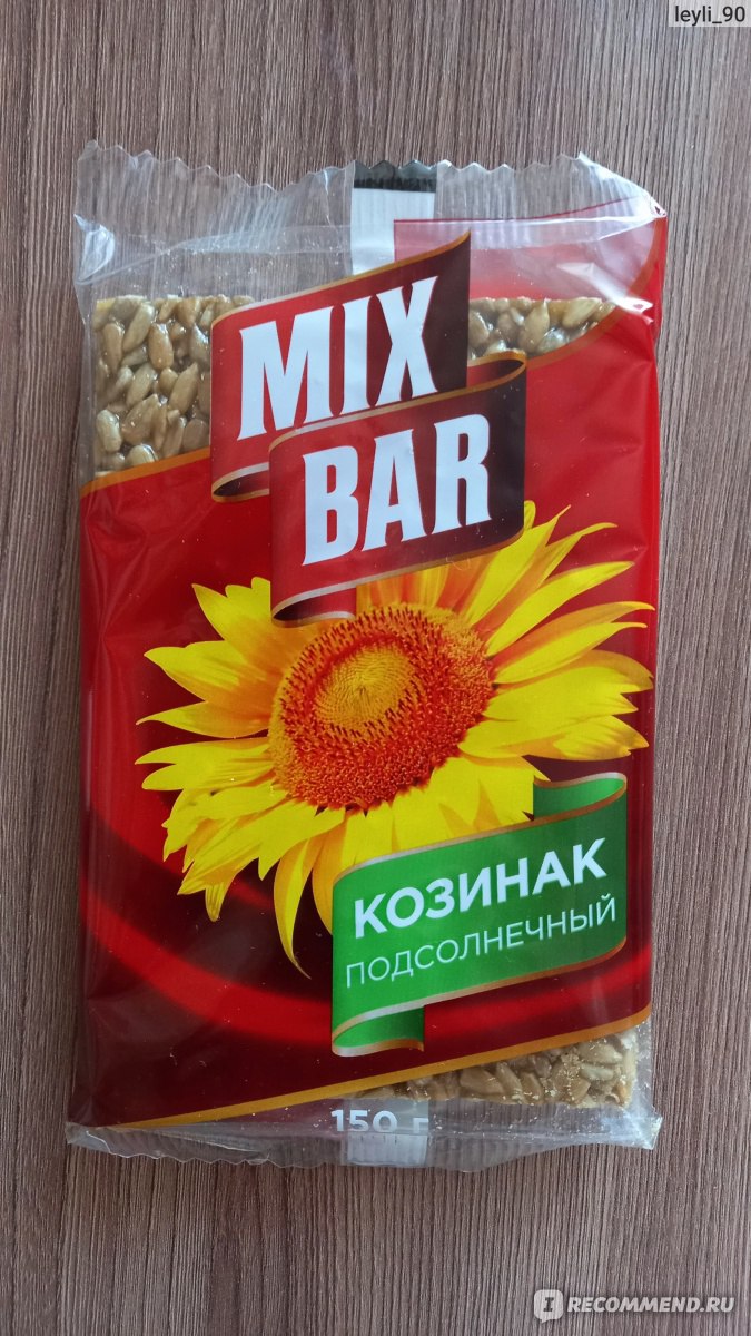 Козинак MIXBAR Подсолнечный - «карамельная вкусняшка » | отзывы