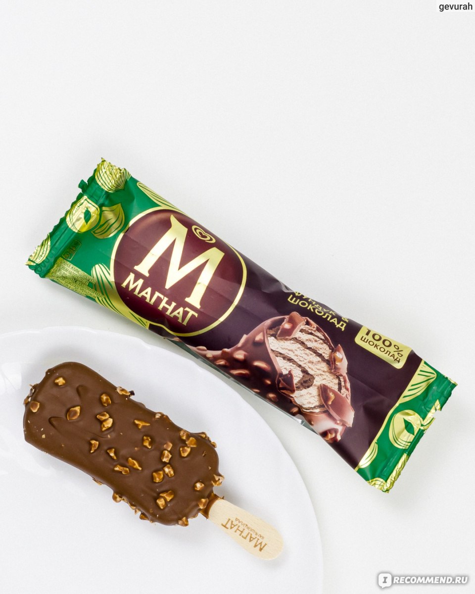Мороженое эскимо фундук-шоколад, Магнат