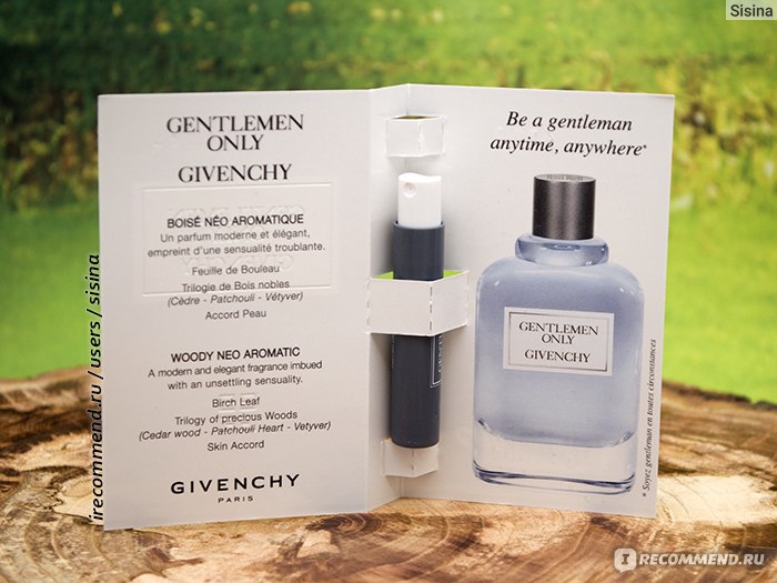 Gentlemen only givenchy paris on sale