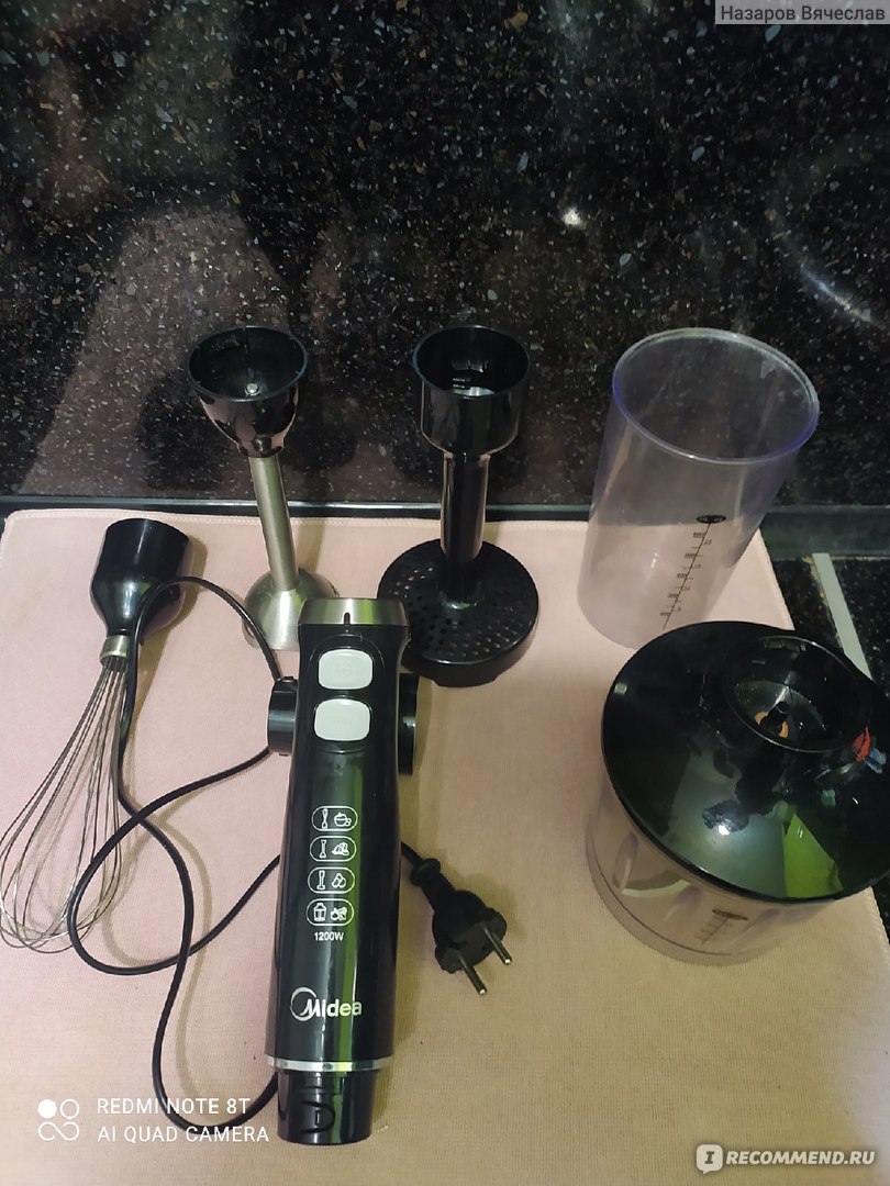 Блендер погружной Midea MC-BL351 - "Блендер с насадкой для пюре: Да? Или ерунда?