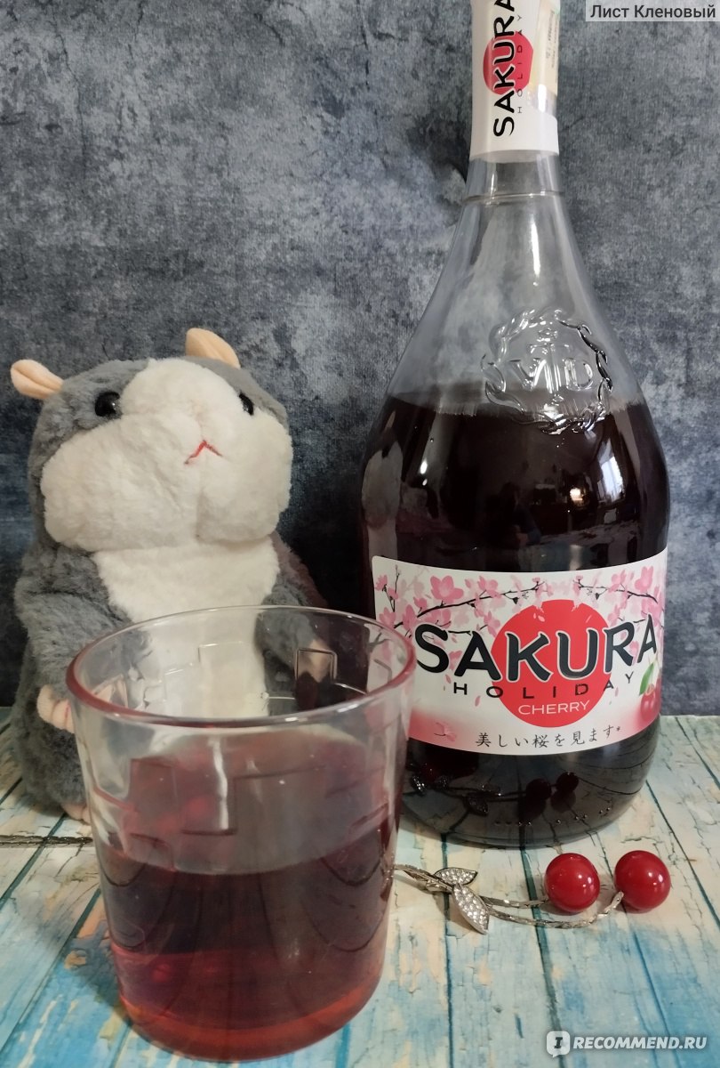 Вино плодовое / фруктовое столовое полусладкое ООО Винный Торговый Дом  Sakura Holiday Cherry wine - «Студенческие впечатления об очень вкусном  виде, которые, увы, в данной бутылочке не воплотились» | отзывы