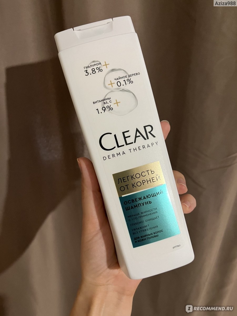 Освежающий шампунь Clear derma therapy «Легкость от корней» - «Это ...