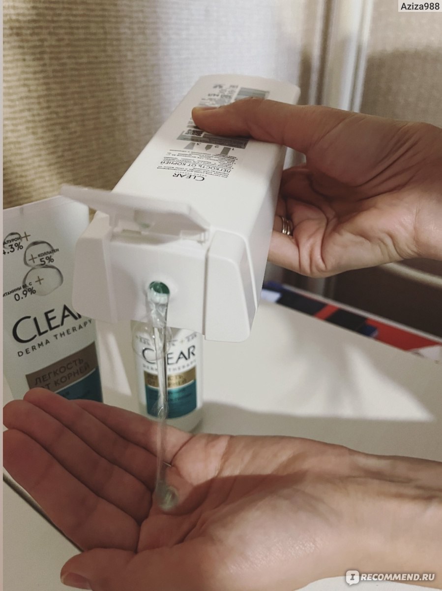 Освежающий шампунь Clear derma therapy «Легкость от корней» - «Это ...