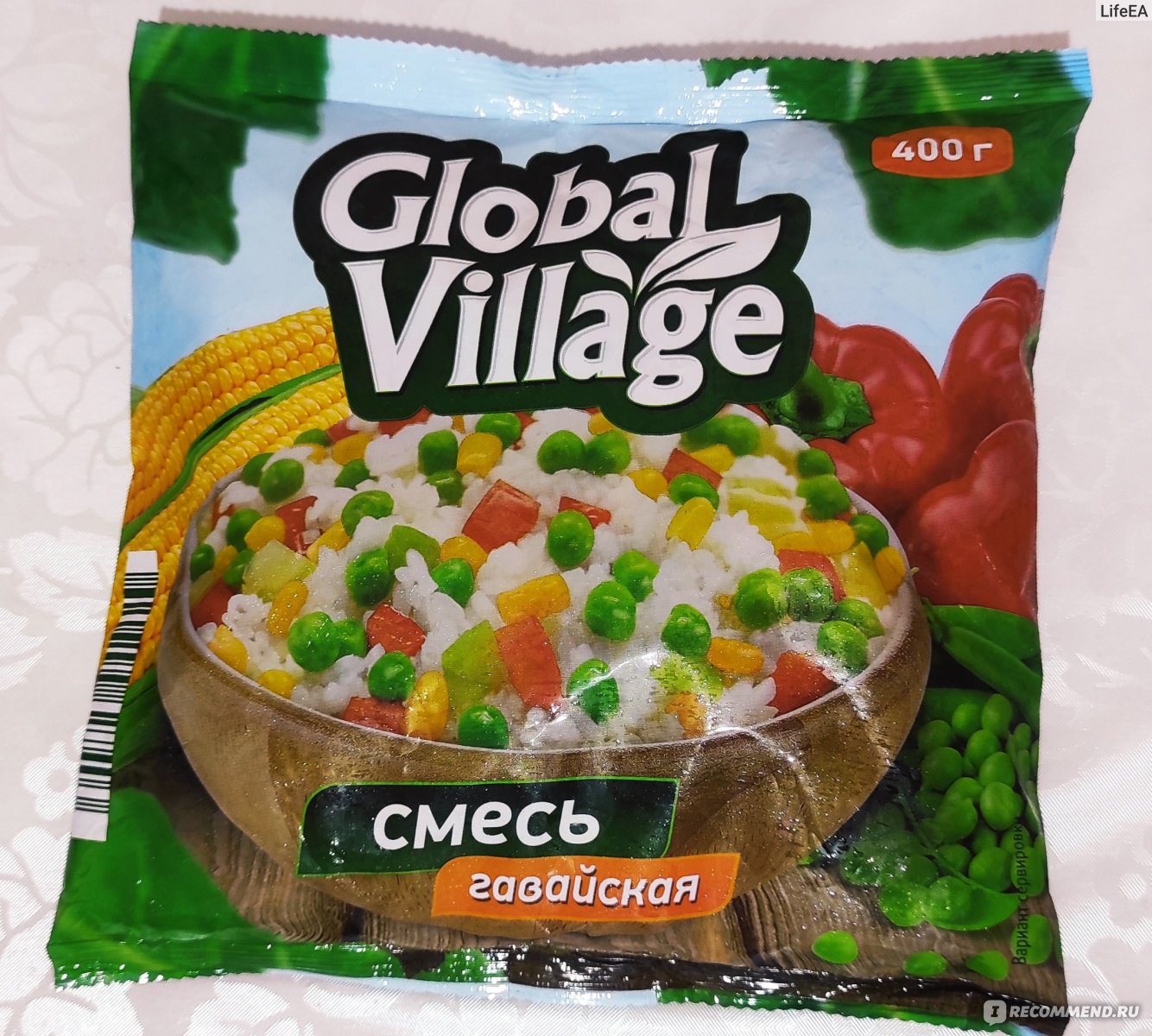 Овощная смесь Global Village Гавайская смесь, глубокозамороженный продукт -  «Отличное постное блюдо, вкусно, быстро и полезно! » | отзывы