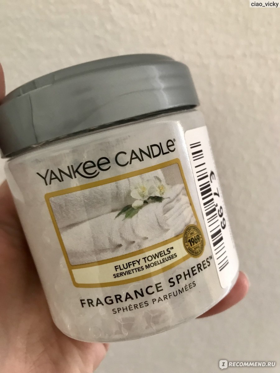 Аромат для дома Yankee Candle Fragrance spheres - «Люблю возвращаться домой  и чувствовать этот аромат свежих полотенец в своей комнате! Обожаю его и  рекомендую всем!» | отзывы