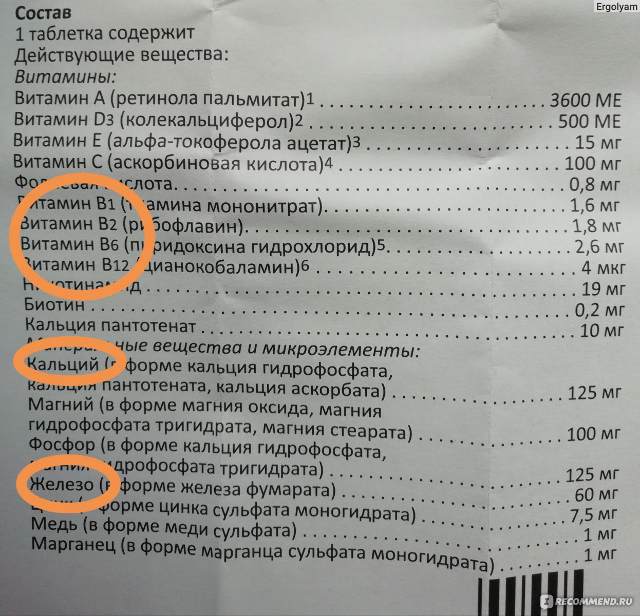 Элевит Пронаталь Bayer Elevit Pronatal – витамины для беременных -  «Сочетание несочетаемых витаминов в одном витаминном комплексе. Элевит не  спас меня от анемии. » | отзывы