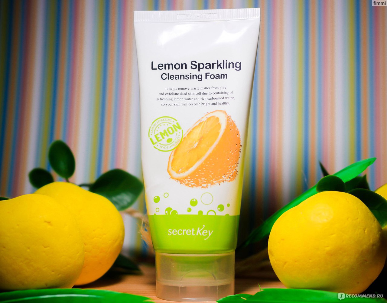 Пенка для умывания SECRET KEY Lemon Sparkling Cleansing Foam - «Мне бы  очень хотелось иметь под окном целую лимонную ферму, чтобы тырить оттуда  сочные лимончики и создавать из них всякие-разные скрабики и