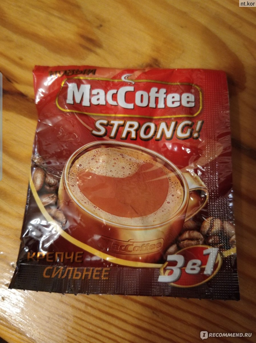 MACCOFFEE strong 3 в 1