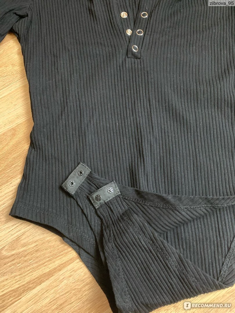 Sexy Black Bodysuits Skinny Buttons Long Sleeve Bodysuit Women
