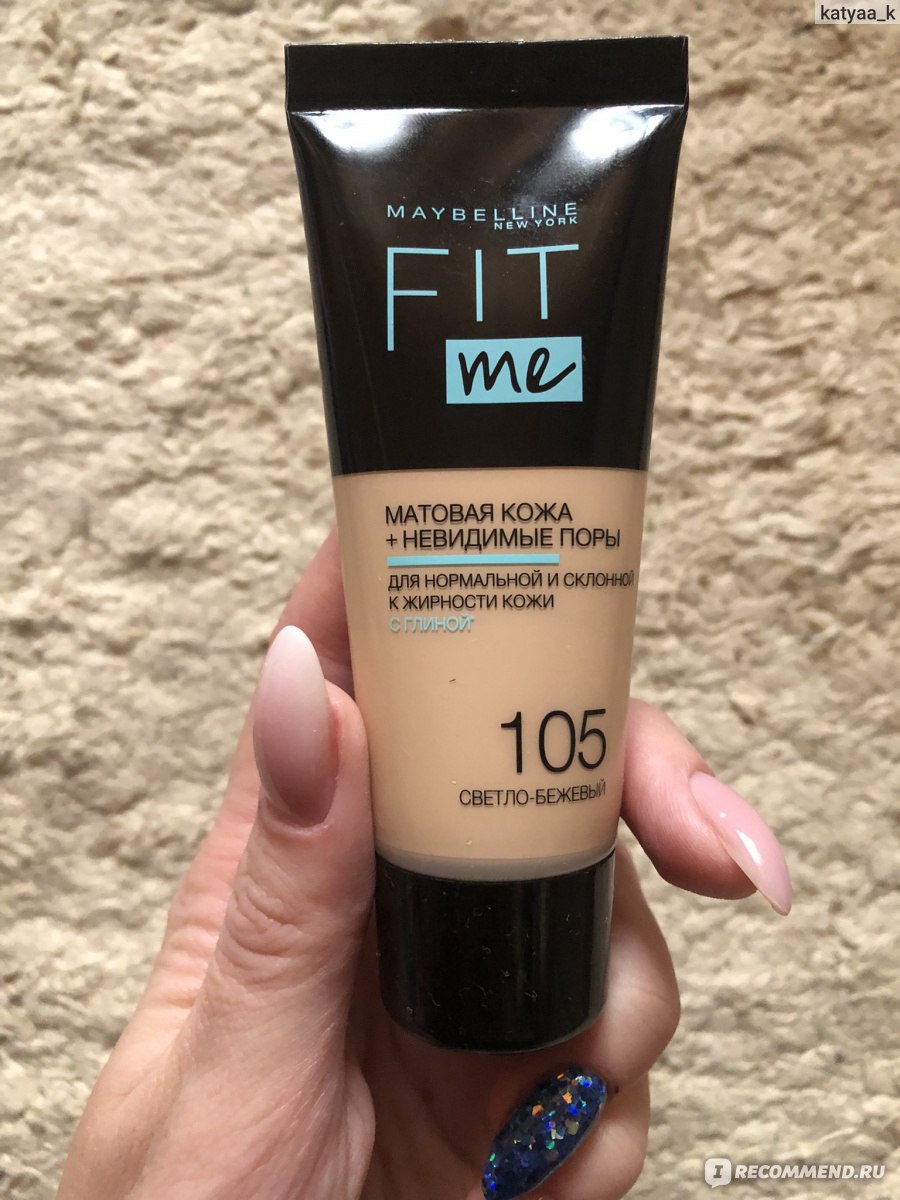 Тональный крем MAYBELLINE Fit me! Matte+poreless normal to oily skin ...
