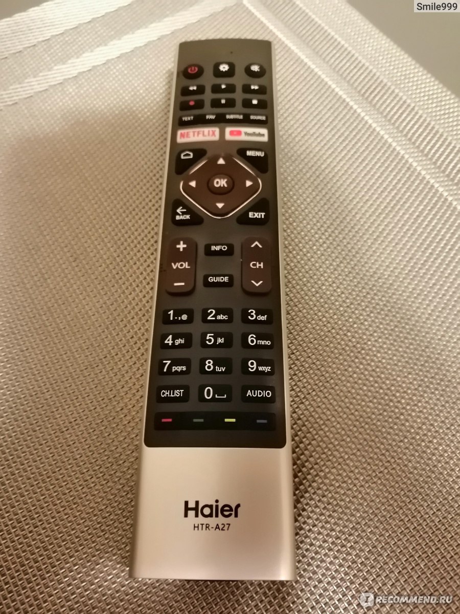 Haier 32 smart tv s1 цены. Пульт Haier HTR-a27. Пульт телевизора Haier HTR-a27. Haier 32 Smart TV BX. Haier 32 Smart TV пульт.