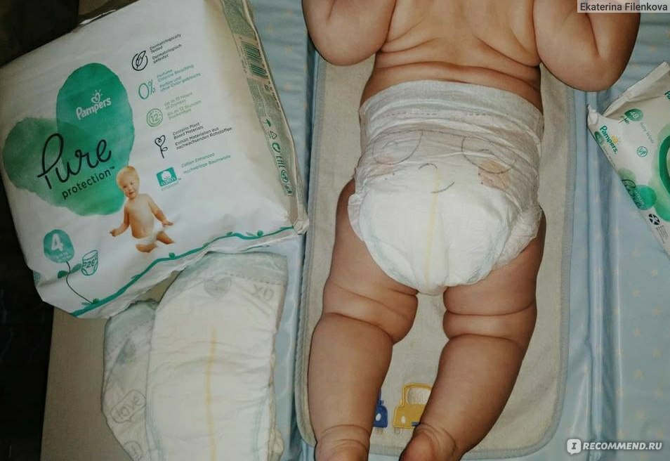 Подгузники-трусики Pampers Pure protection - «Наш идеальный Pampers ...