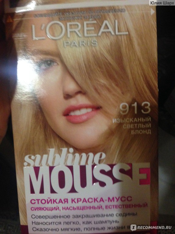 L oreal краска для волос sublime mousse 1000 очень светлый блонд