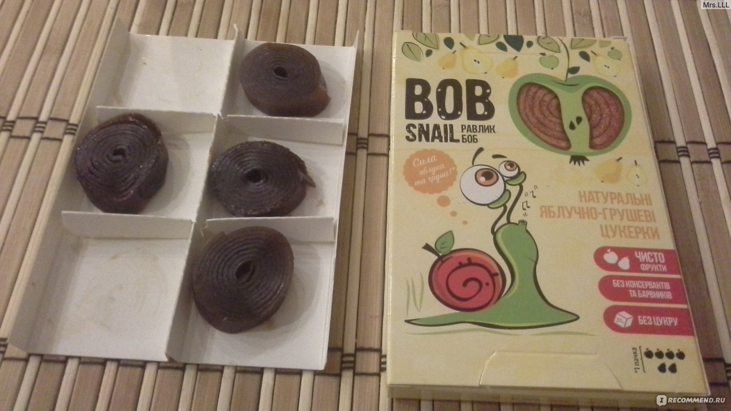 Полезные сладости Равлик Боб / Snail Bob Натуральные яблочно-грушевые  конфеты - «Есть конфеты и худеть! Ну или хотя бы не поправляться! Мечта?  Нет, реальность. Полезные конфеты-улитки Snail Bob, которые можно детям,  диабетикам,