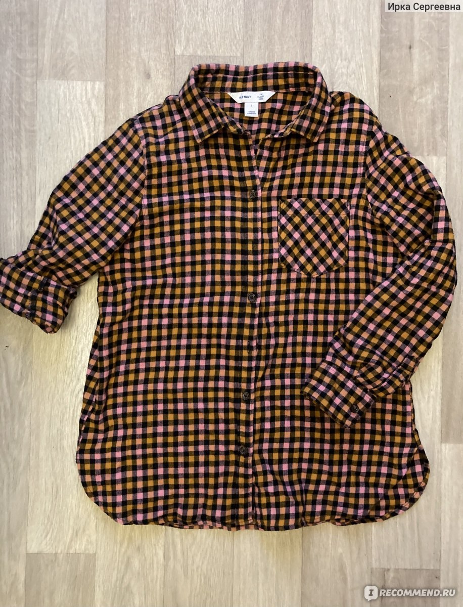 Рубашка женская Old Navy Classic Flannel Shirt for Women - «Мягкая и  приятная даже через год. Это я о фланелевой рубашке (замеры в отзыве)» |  отзывы