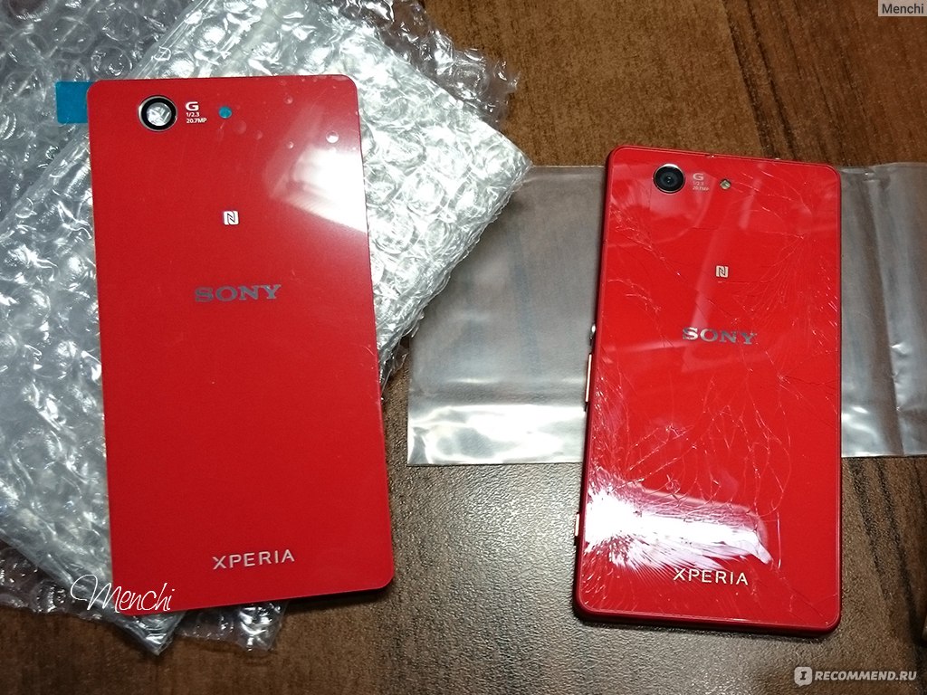 Задняя панелька для телефона Aliexpress For Sony Xperia Z3 Compact Mini  M55W Original Back Cover Battery Door Glass Housing With Adhesive Free  Shipping - «Отличная замена разбившемуся заднему стеклу Sony Xperia Z3