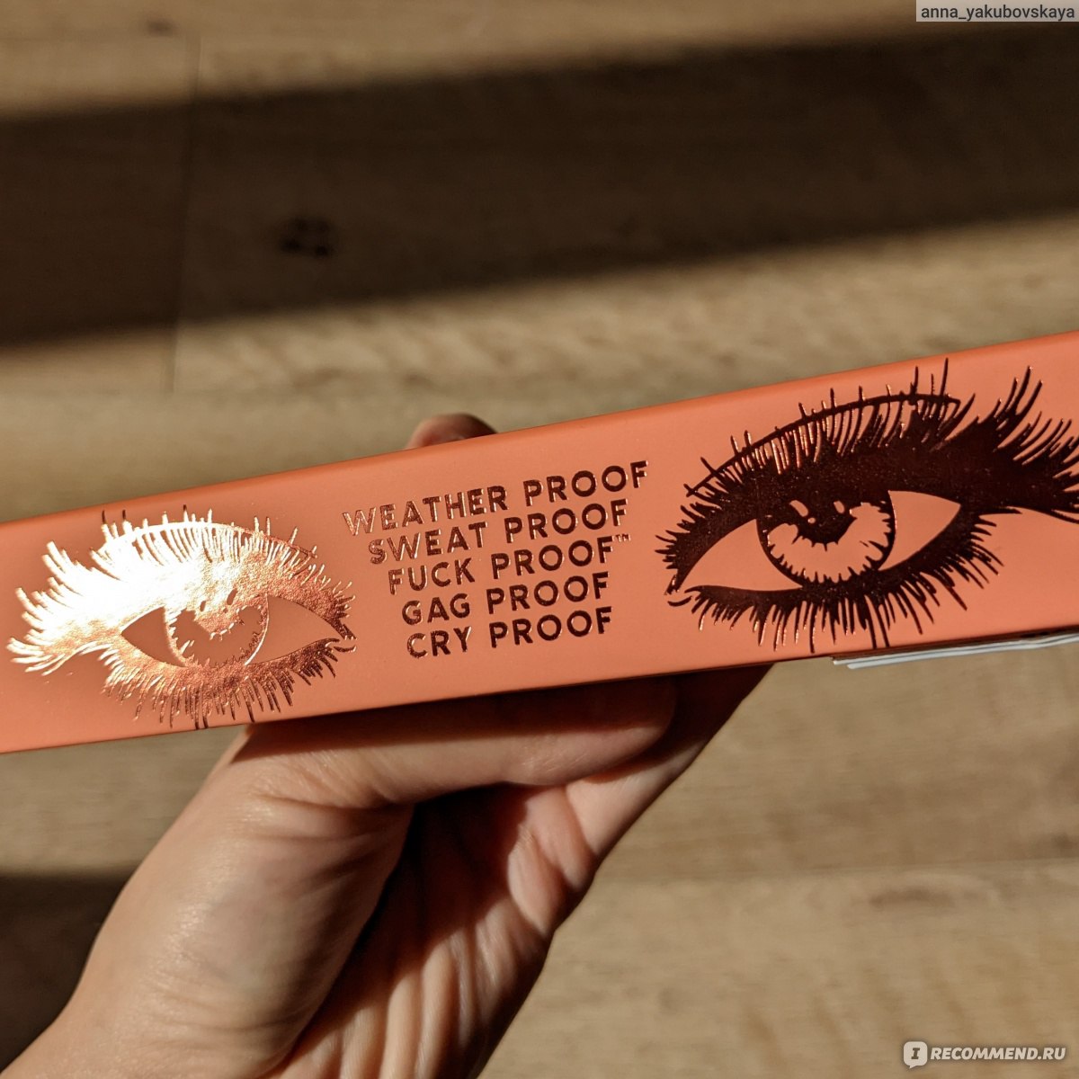 Тушь для ресниц Jeffree Star Cosmetics F*ck Proof Mascara цветная - «Самая  необычная упаковка и неюзабельное содержимое. Термостойкая сквернословная  тушь, которая годится только для порки. Оттенок Brown» | отзывы