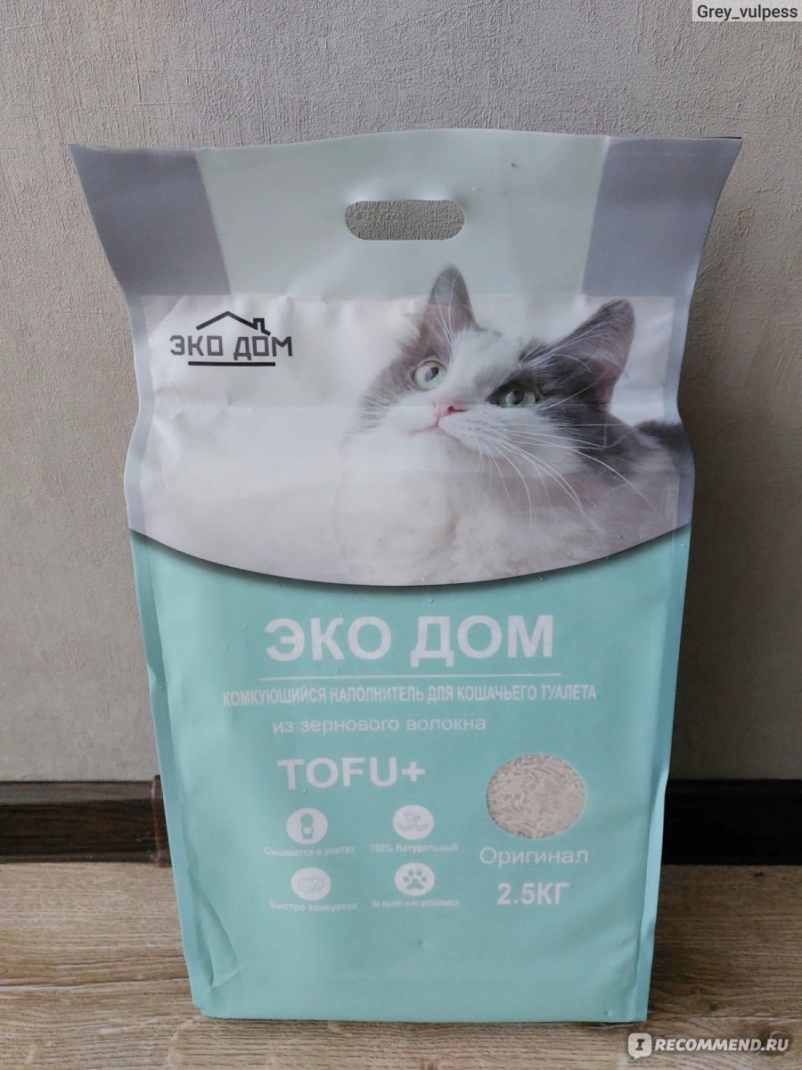 Наполнитель для кошачьего туалета Эко Дом Tofu + из зернового волокна -  «Необычный наполнитель для кошачьего туалета, который издалека напоминает  вермишельку?!) » | отзывы