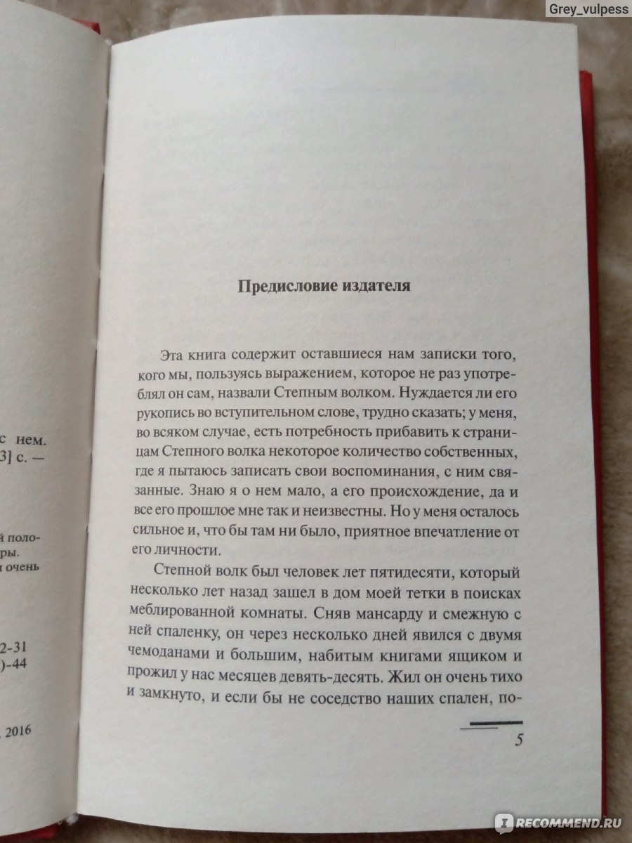 Степной волк, Герман Гессе - «Философская книга с глубочайшим смыслом - а  что, если внутри каждого человека живет тот самый Степной волк?» | отзывы