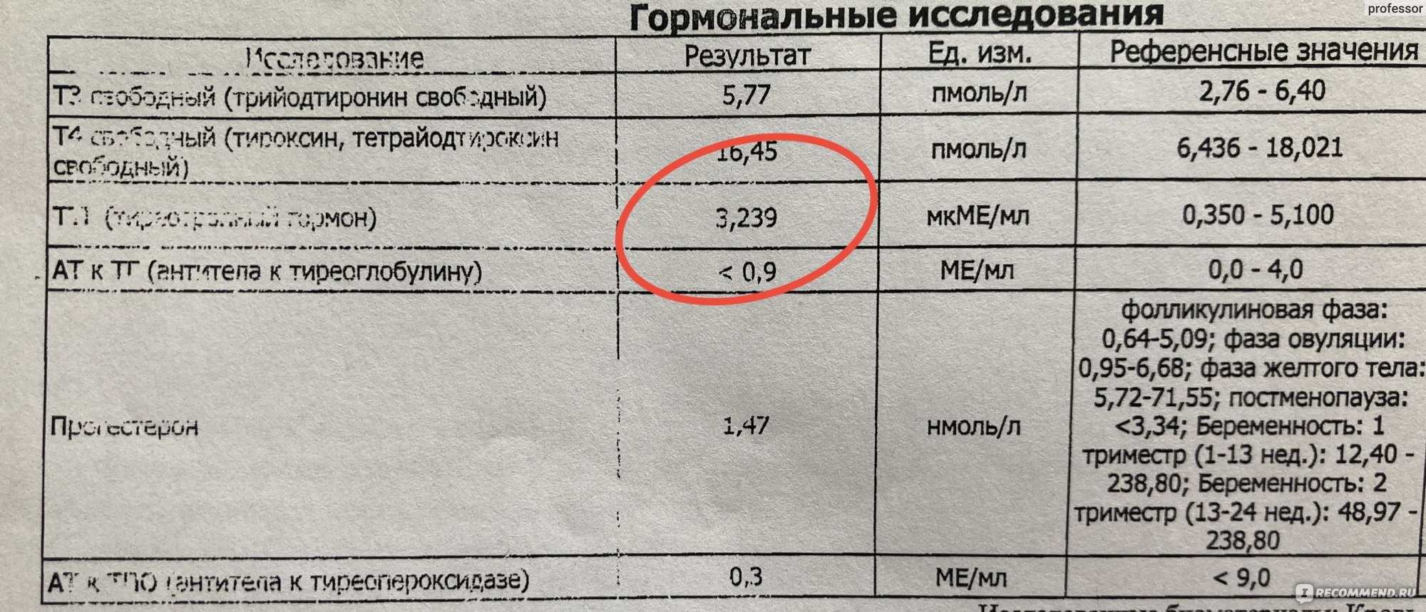 Анализ крови на гормоны щитовидной железы - «Можно ли делать выводы по  одному результату? Когда гормон ТТГ в норме и повышен одновременно» | отзывы