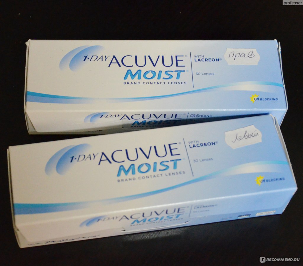 Контактные линзы Johnson & Johnson 1-Day Acuvue Moist - «Первый опыт  ношения линз. Отзыв новичка» | отзывы