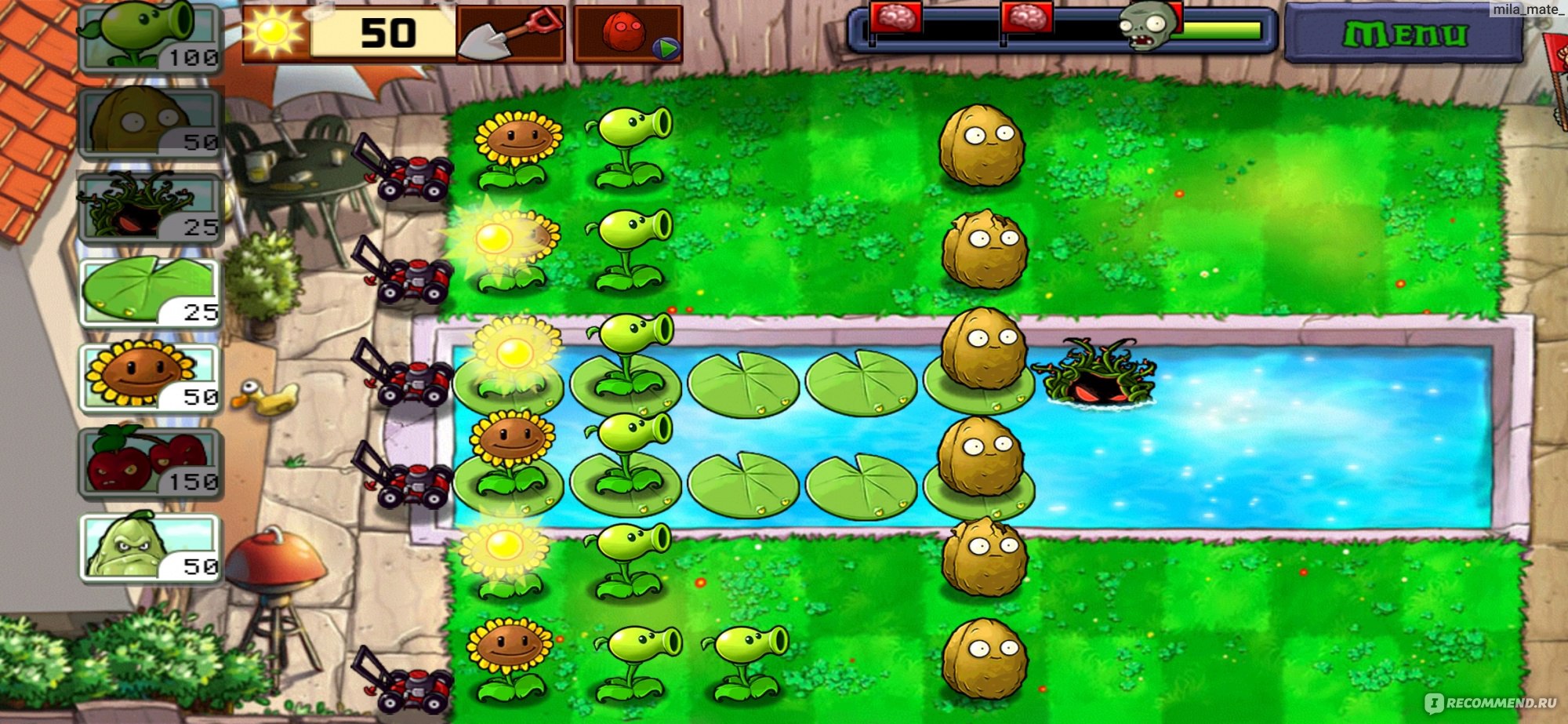 Растения против Зомби / Plants vs. Zombies - «🧟Отличная игра. Против зомби  нет лучше средства, чем горох🧟» | отзывы