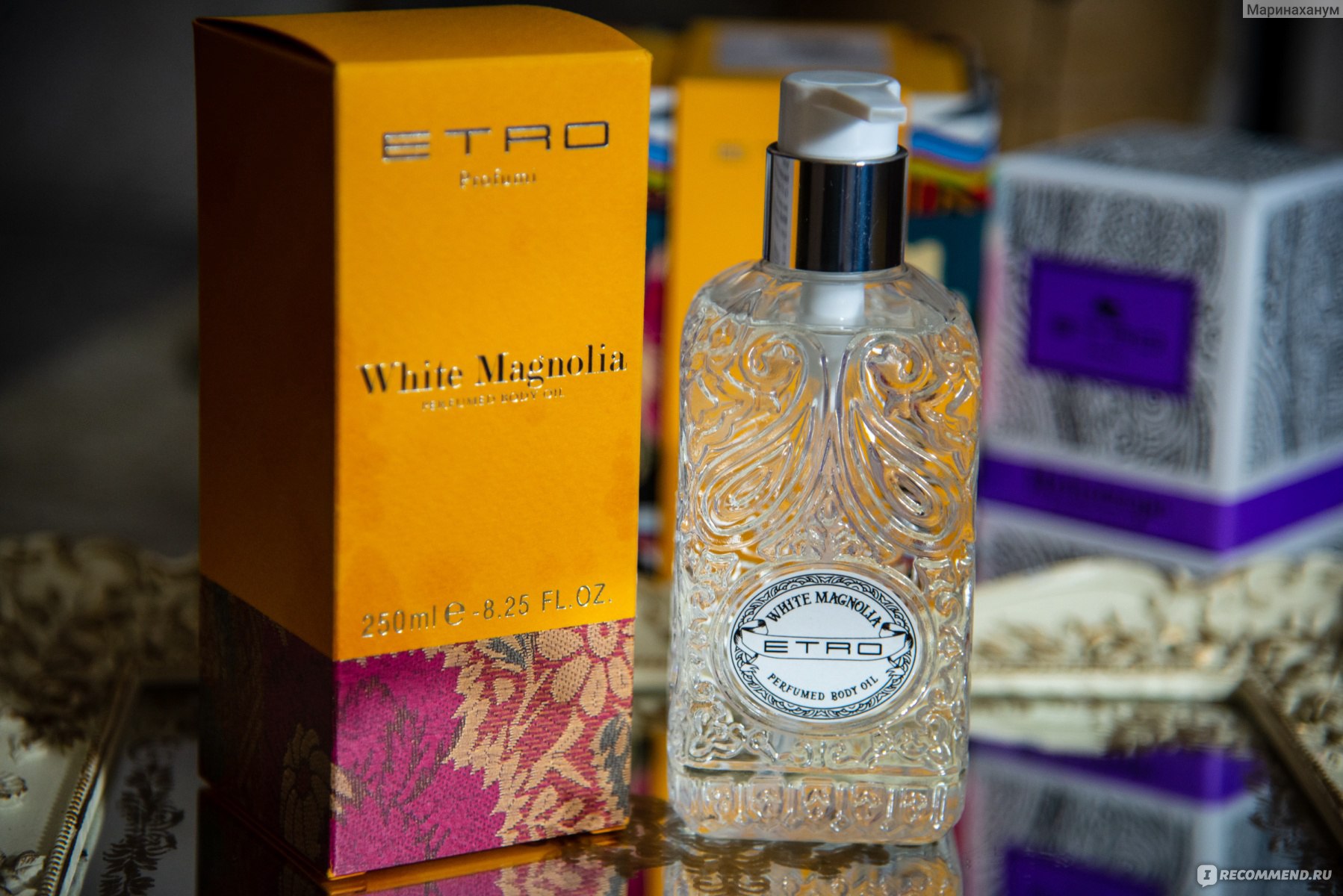 Масло для тела ETRO White Magnolia - «Нанес масло и духов не нужно» | отзывы