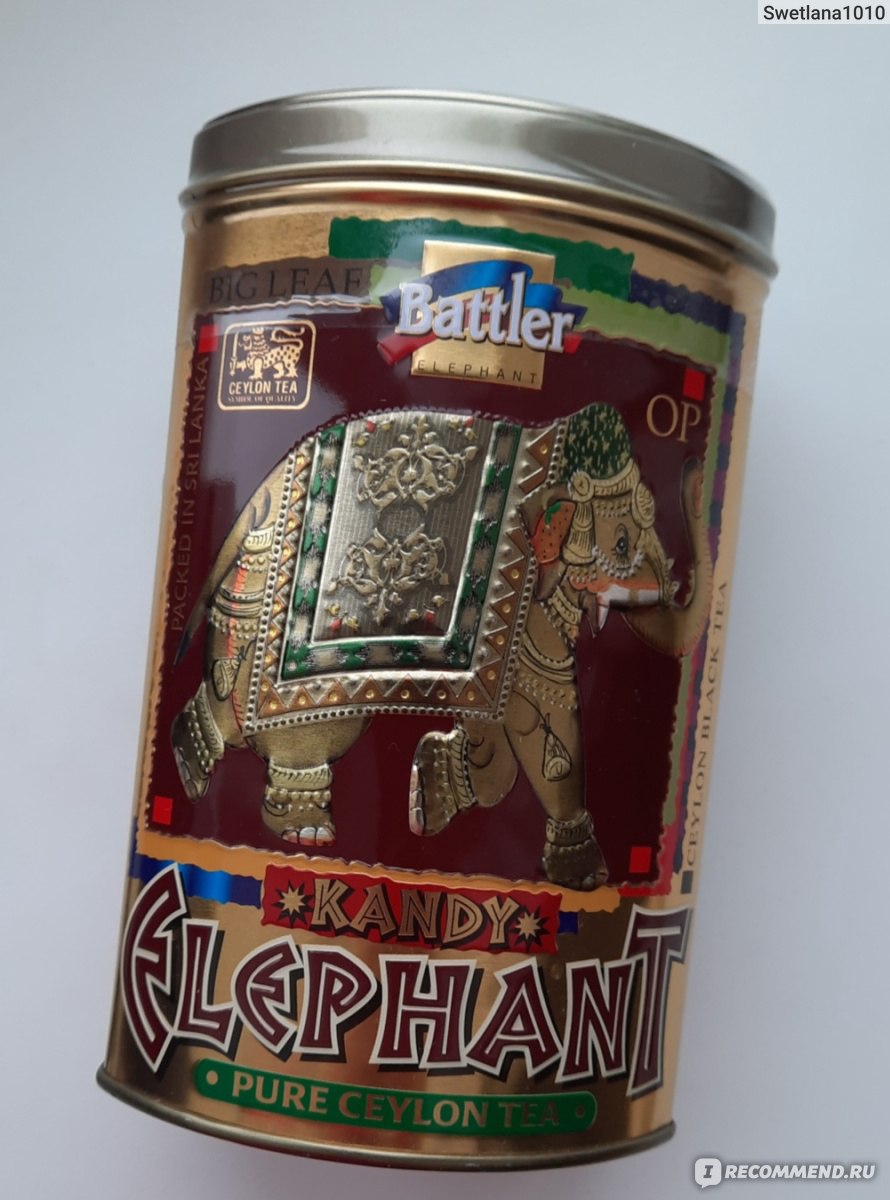 Чай чёрный листовой Battler Elephant KANDY pure ceylon tea - «☕️Чай  качественный, но такой терпкий!» | отзывы